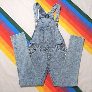 Low-rise Acid-wash Overalls by Hype